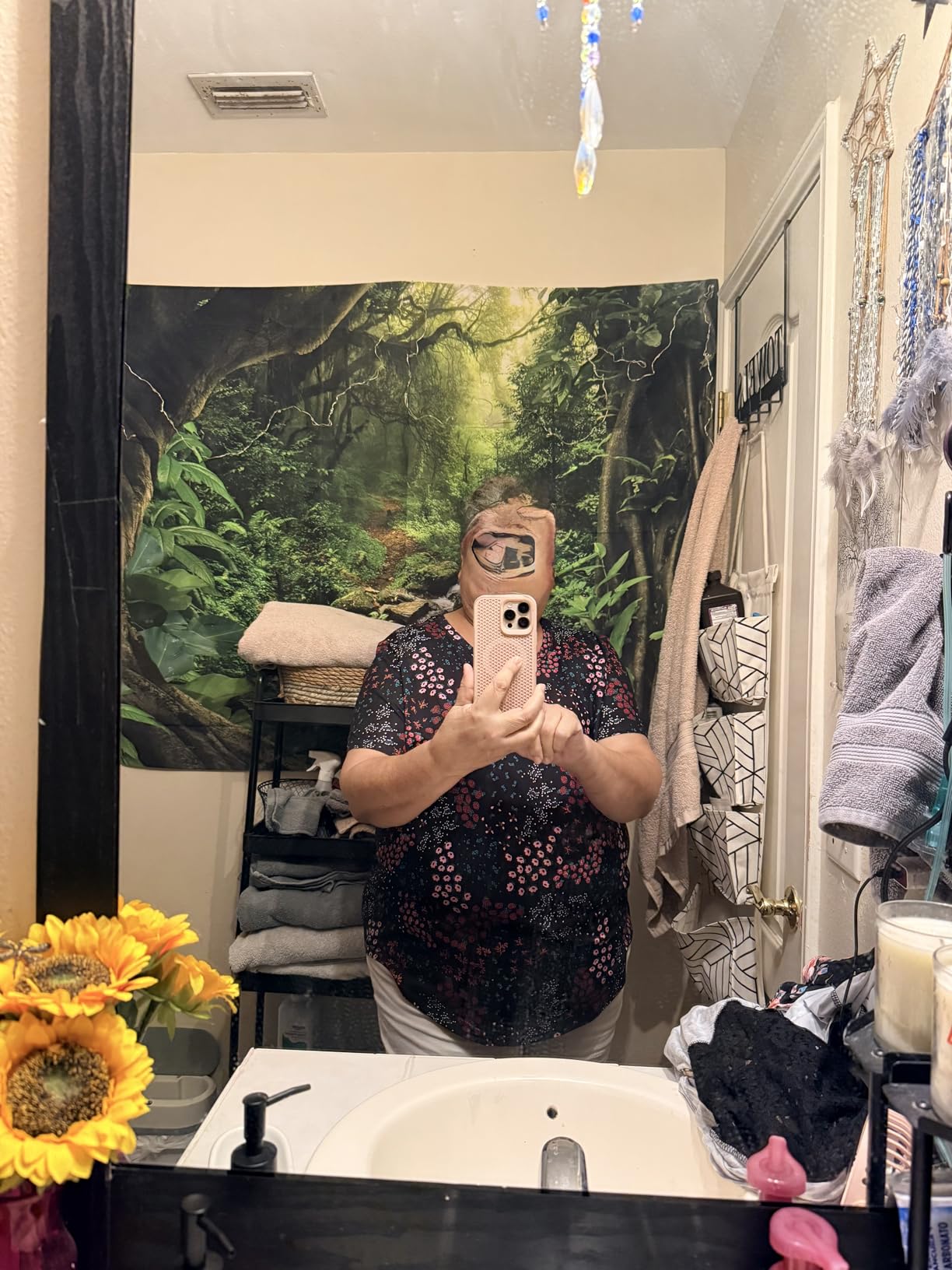 Plus Size Tops for Women Short Sleeve Shirt Summer Star/Leopard/Tie Dye/Flower Crewneck Pullover Tunic XL-5XL customer photo 1