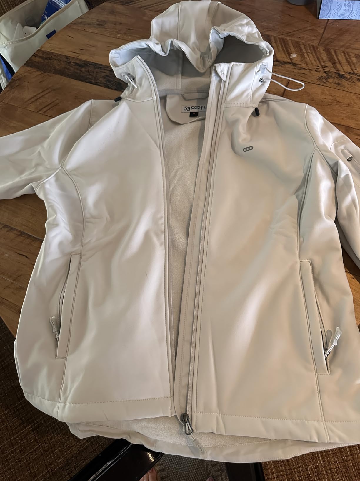 33,000ft Women's Softshell Jacket Waterproof Hooded Fleece Lined Rain Coat customer photo 2