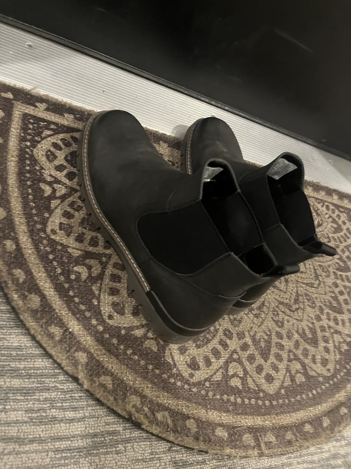 Jousen Men's Chelsea Boots Casual Slip On Ankle Boots with Memory Foam customer photo 2