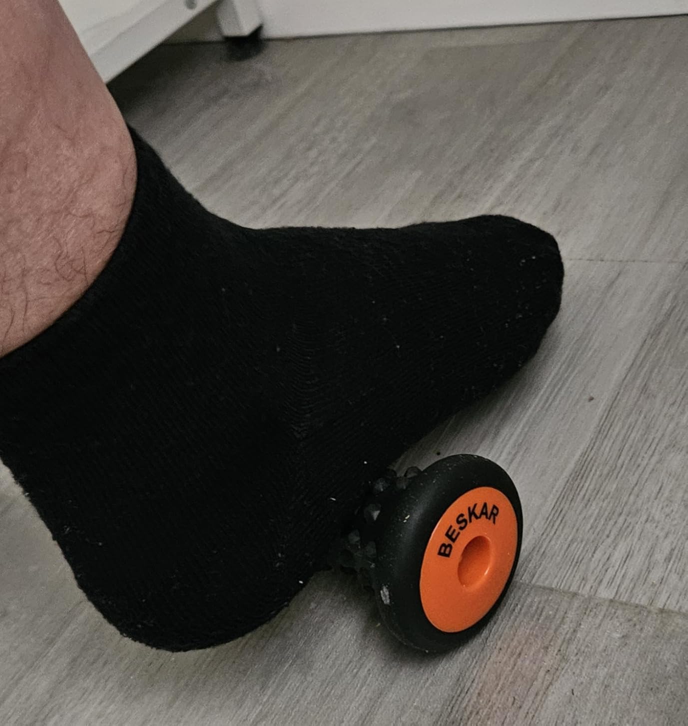 BESKAR Foot Massager Roller for Plantar Fasciitis Relief | Portable Foot Roller to Deep Tissue Muscle Massage, Foot Arch and Heel Pain, Foot Trigger Point Therapy, Reflexology Tool customer photo 1