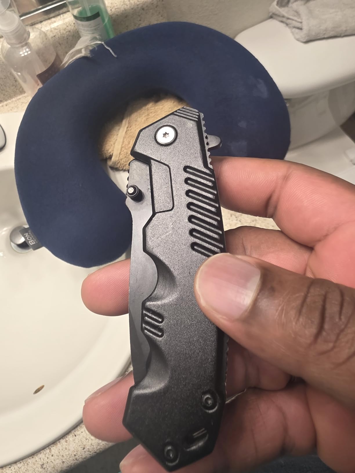 AOSILEY Pocket Folding Knife with Stainless Steel Point Lock Blade Knives and Lightweight Lockback Multi-Tool for Camping, Outdoor, Hunting, Survival and EDC customer photo 1
