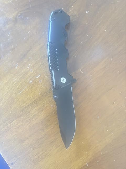 AOSILEY Pocket Folding Knife with Stainless Steel Point Lock Blade Knives and Lightweight Lockback Multi-Tool for Camping, Outdoor, Hunting, Survival and EDC customer photo 2