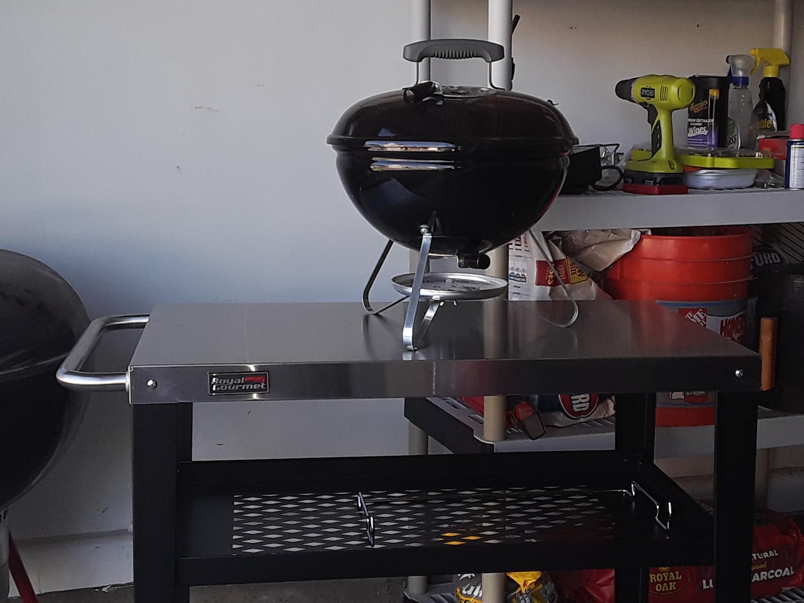 Royal Gourmet PC3404S Movable 3-Shelf Grill Table, Stainless Steel Tabletop customer photo 1