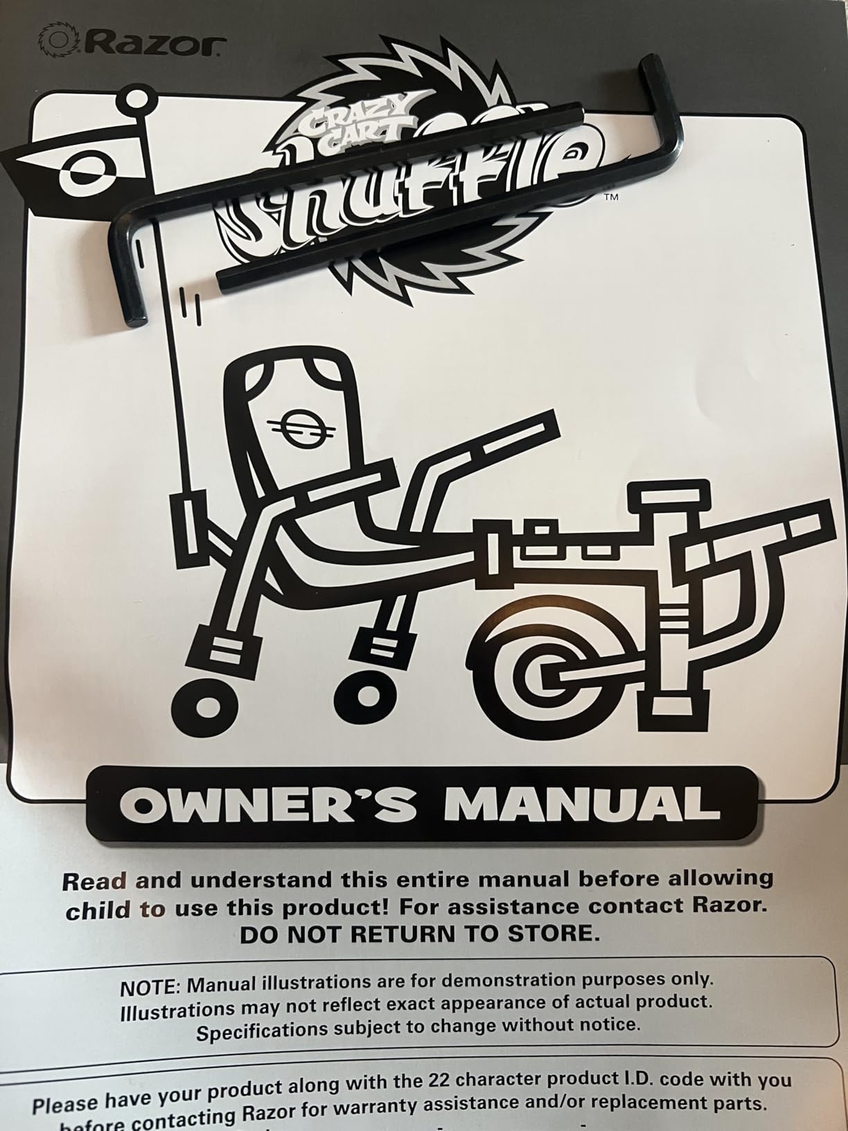 Crazy Cart Shuffle Go Kart | Manual Drift Cart (Black/Teal) customer photo 1