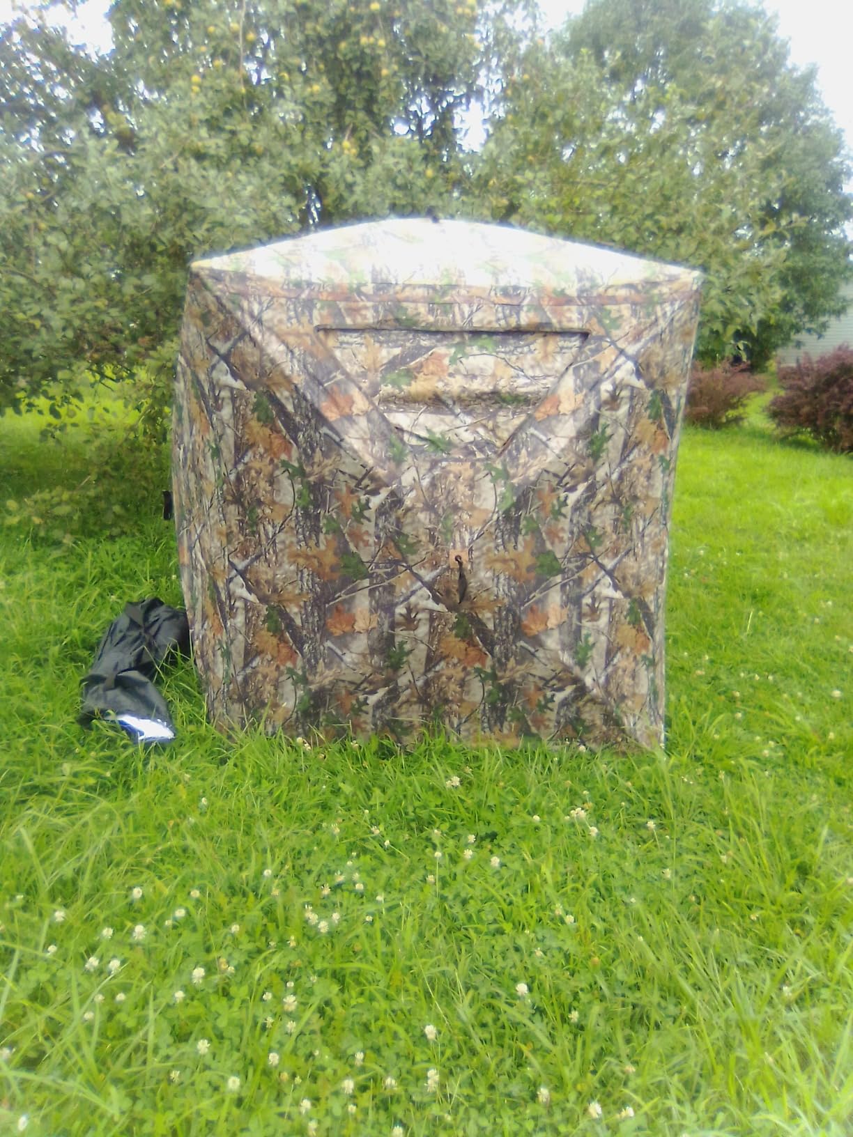 Lenotos Hunting Blind, 2 Person Pop Up Blinds 360 Degree See Through, Portable Durable Hunting Ground Blinds for Deer & Turkey Hunting customer photo 2