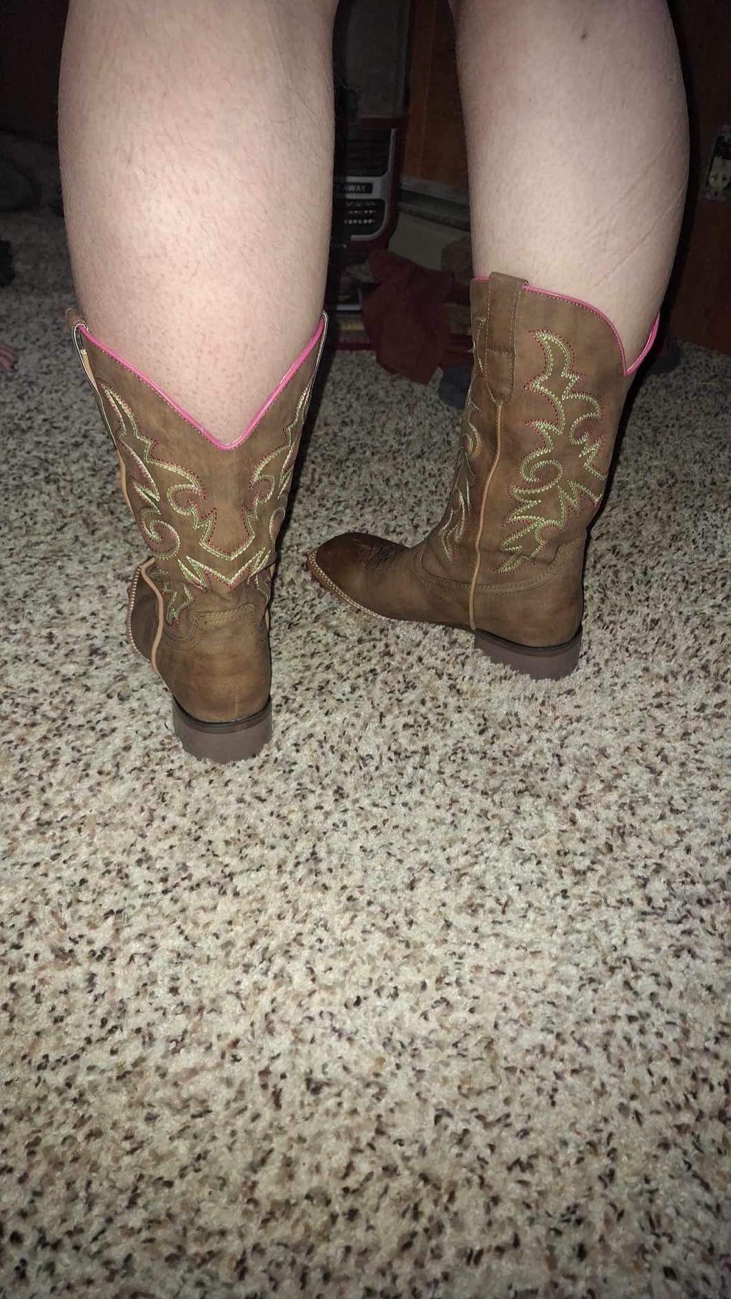 J's.o.l.e Western Wide Calf Cowboy Boots Women Wide Width Square Toe Cowgirl Boots Embroidered Riding Black Brown Boot customer photo 2