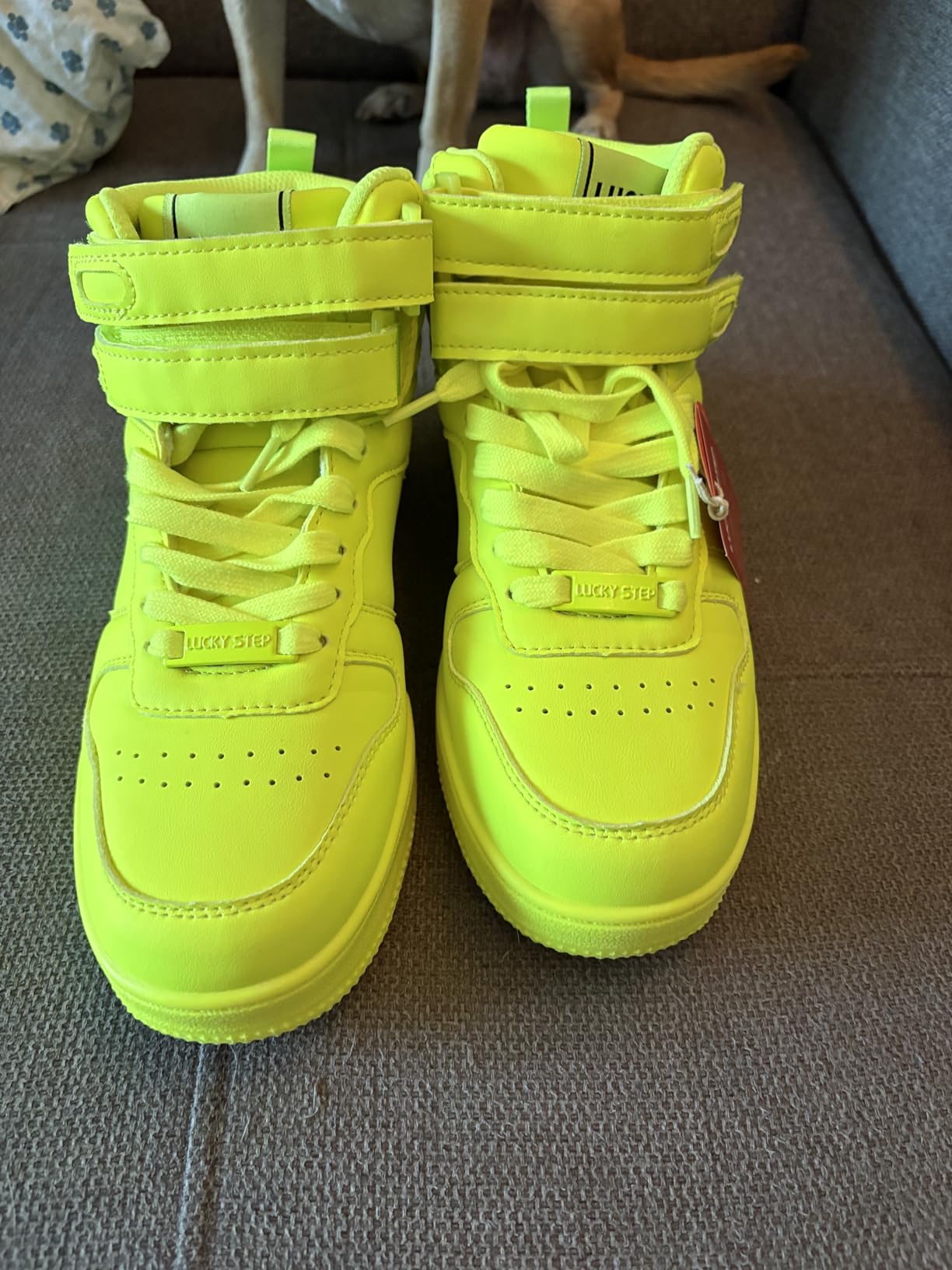 LUCKY STEP Women High Top Fashion Sneakers Ankle Boots customer photo 1