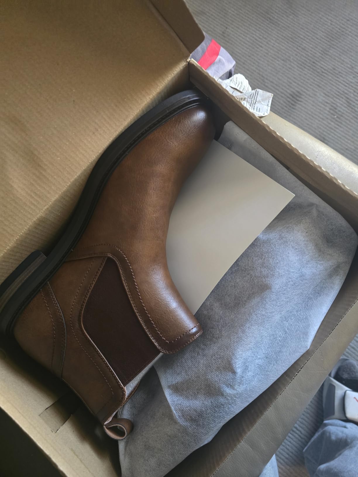 DECARSDZ Men's Chelsea Boots Casual Classic Comfy Slip-On Suede Chukka Mens Ankle Boot customer photo 2