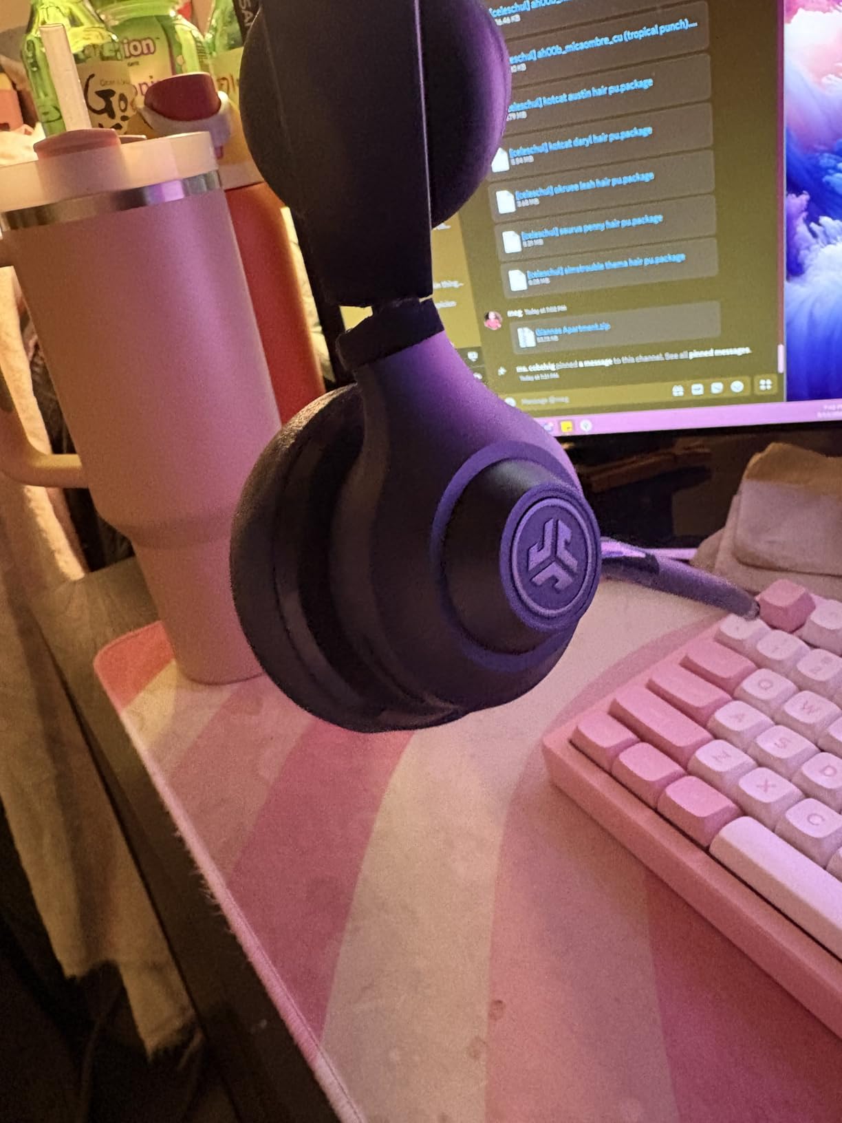 JLab, Go Work Gen 2, Wireless Headset, Bluetooth, USB Dongle, Boom Mic, Multipoint, Over Ear Headphones, Black customer photo 2
