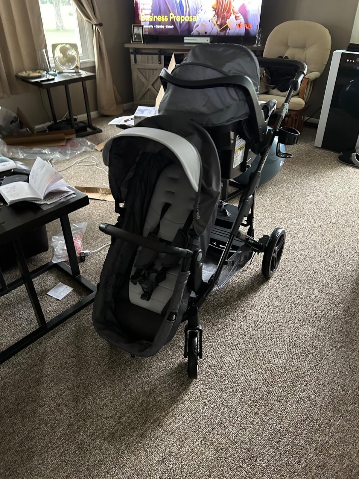Baby Trend Single to Double Stroller & EZ-Lift Plus Infant Car Seat Combo, Dash Black - Lightweight and Compact Travel System Tandem for Babies, Infants, and Toddlers customer photo 1