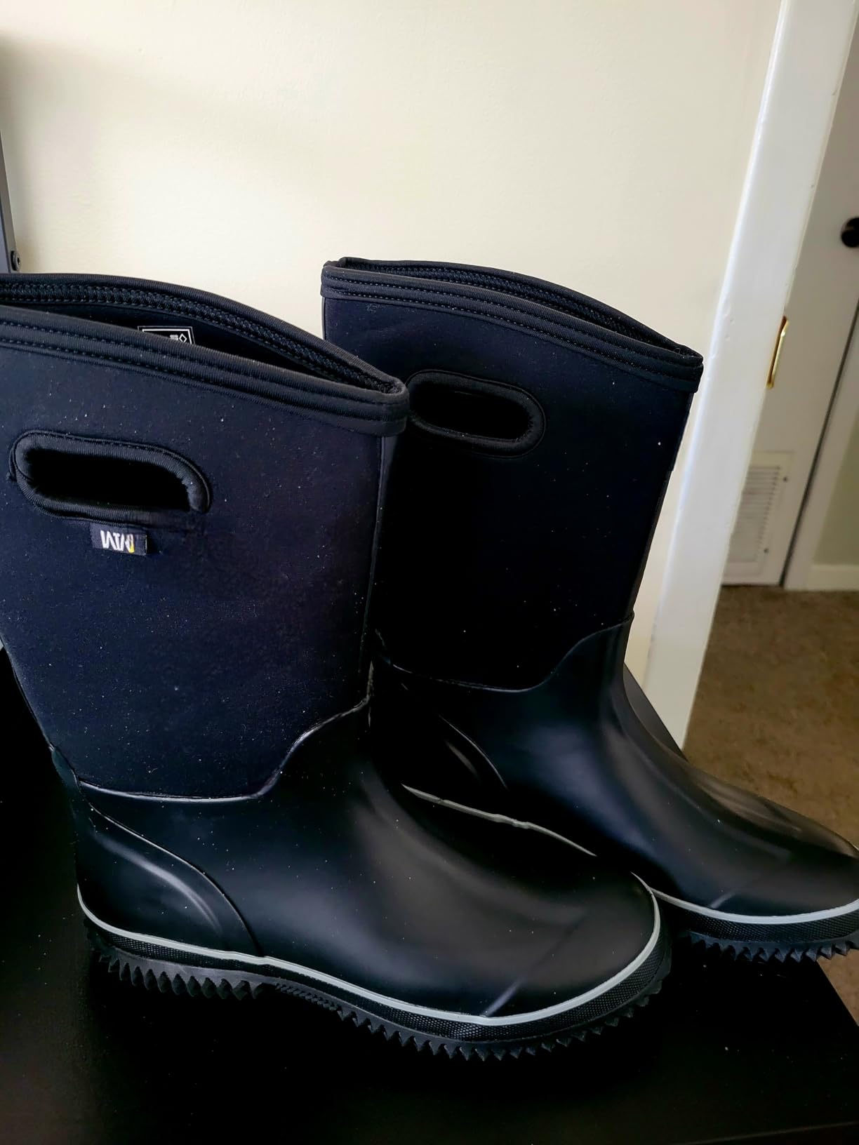WTW Mid Calf Rain Boots for Women - Waterproof Insulated Neoprene Mud Boots Outdoor Hunting Garden Boots customer photo 2