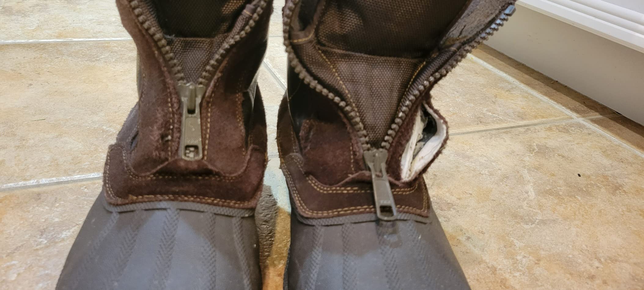 NORTIV 8 Men's Zip Winter Snow Boots Slip on customer photo 1