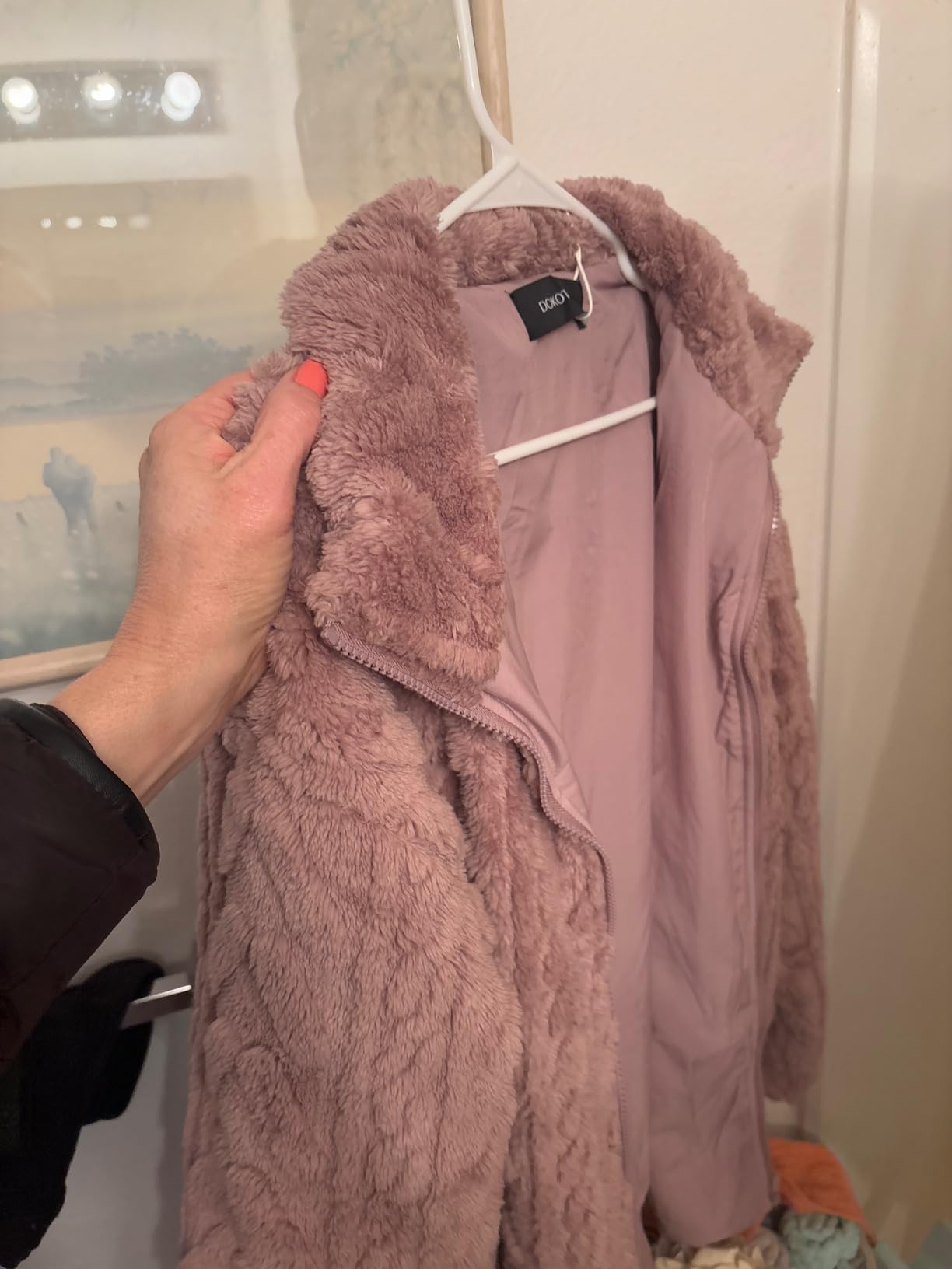 Dokotoo Winter Fleece Jacket for Women 2026 Zipper Casual Coat with Pockets customer photo 2