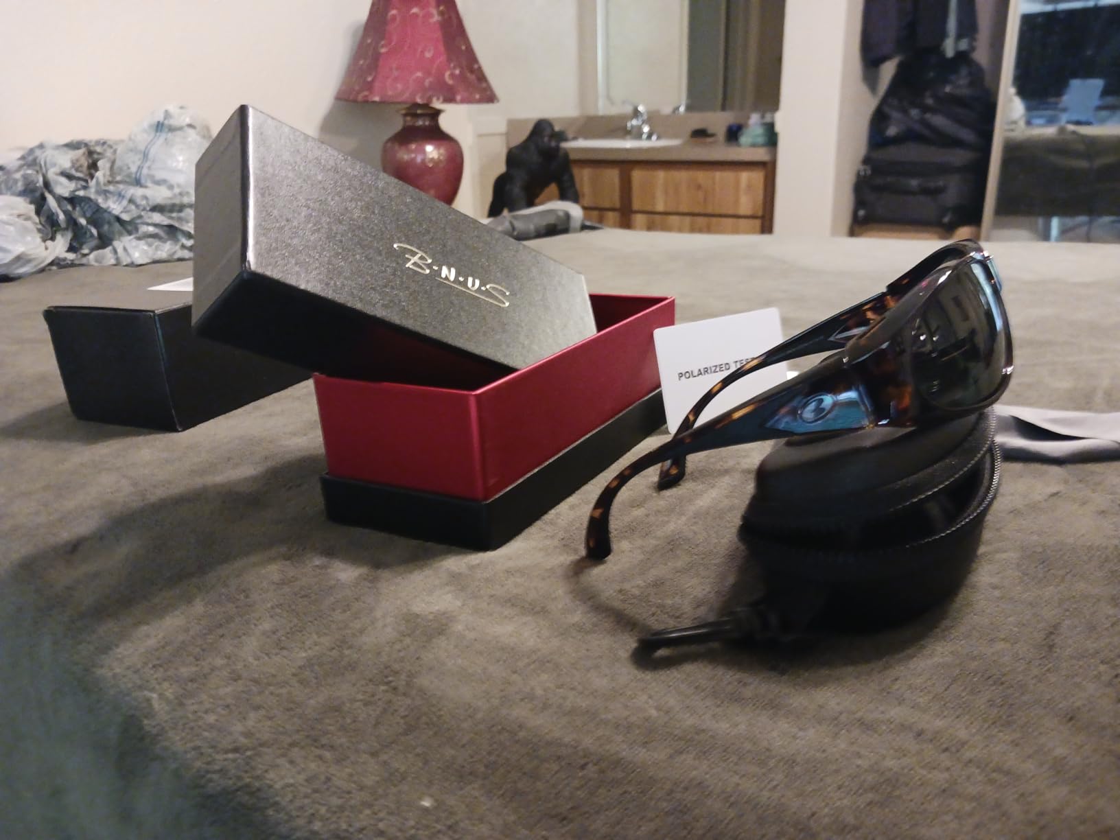 B.N.U.S Mens Polarized Sport Sunglasses XL, Corning Glass Lenses UV400 customer photo 1