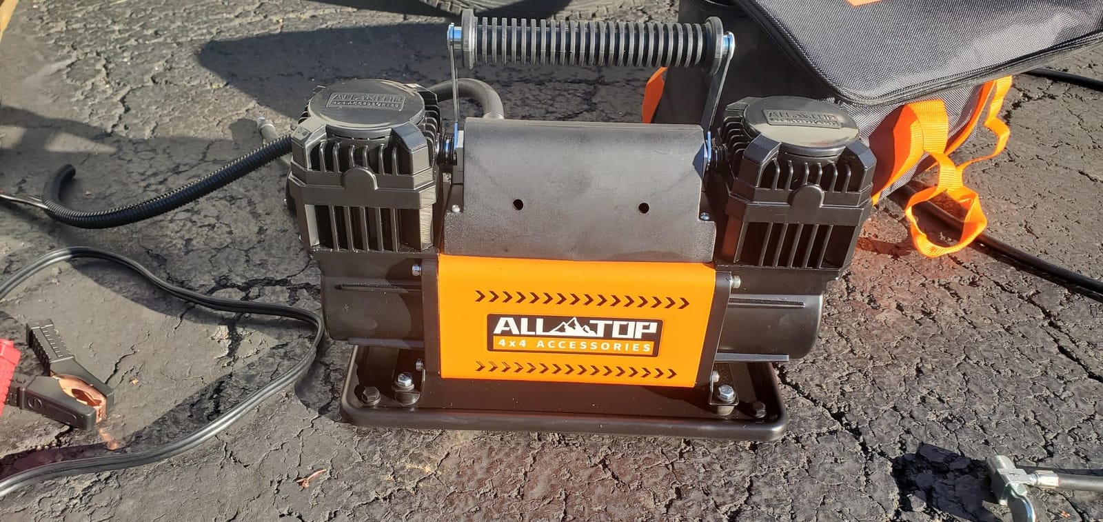 ALL-TOP 12V Air Compressor w/LCD Control Panel to Preset Target Pressure, 150PSI 12.35CFM Air Pump Inflator for Overland (Dual Cylinder) customer photo 1