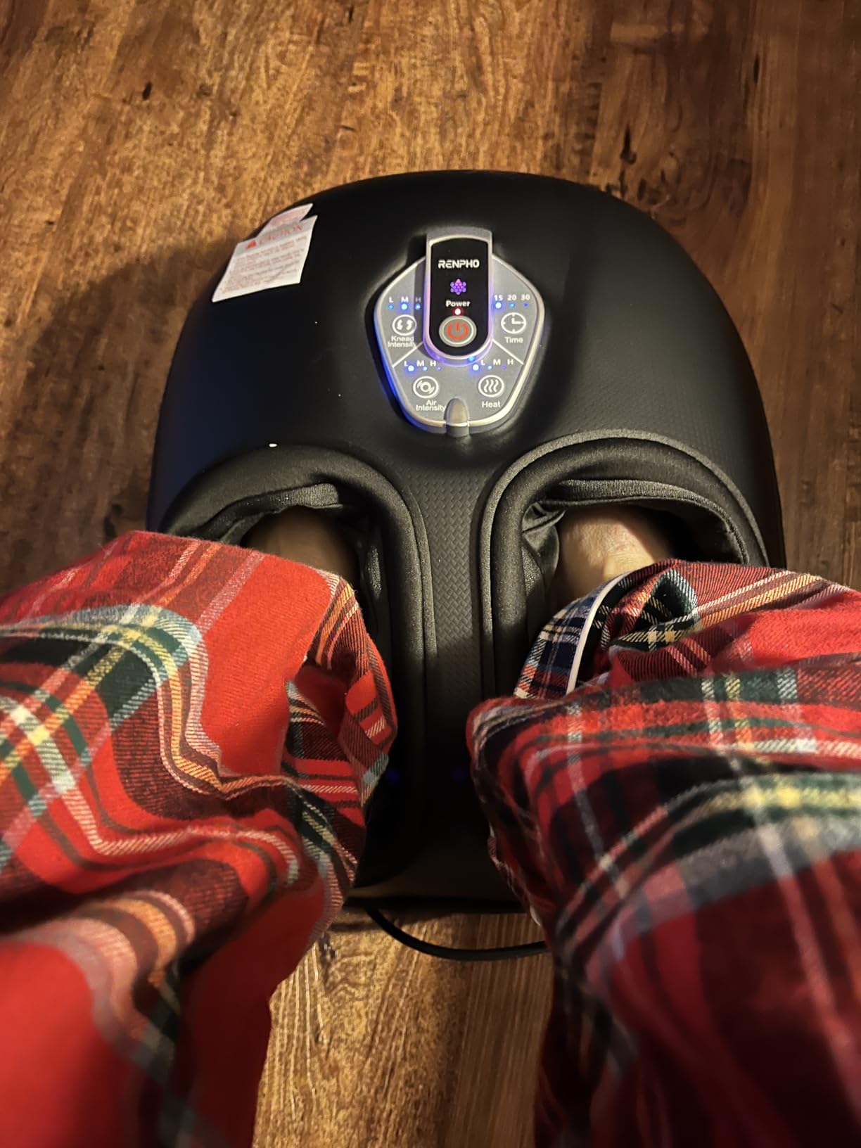 RENPHO Foot Massager with Heat, Birthday Gifts for Women, FSA Eligible HSA | Exclusive Pressure Monitoring Tech, Cordless Remote, 3 Heat & Compression Levels, NTC Temperature Control Tech, Up to Size 12 customer photo 1