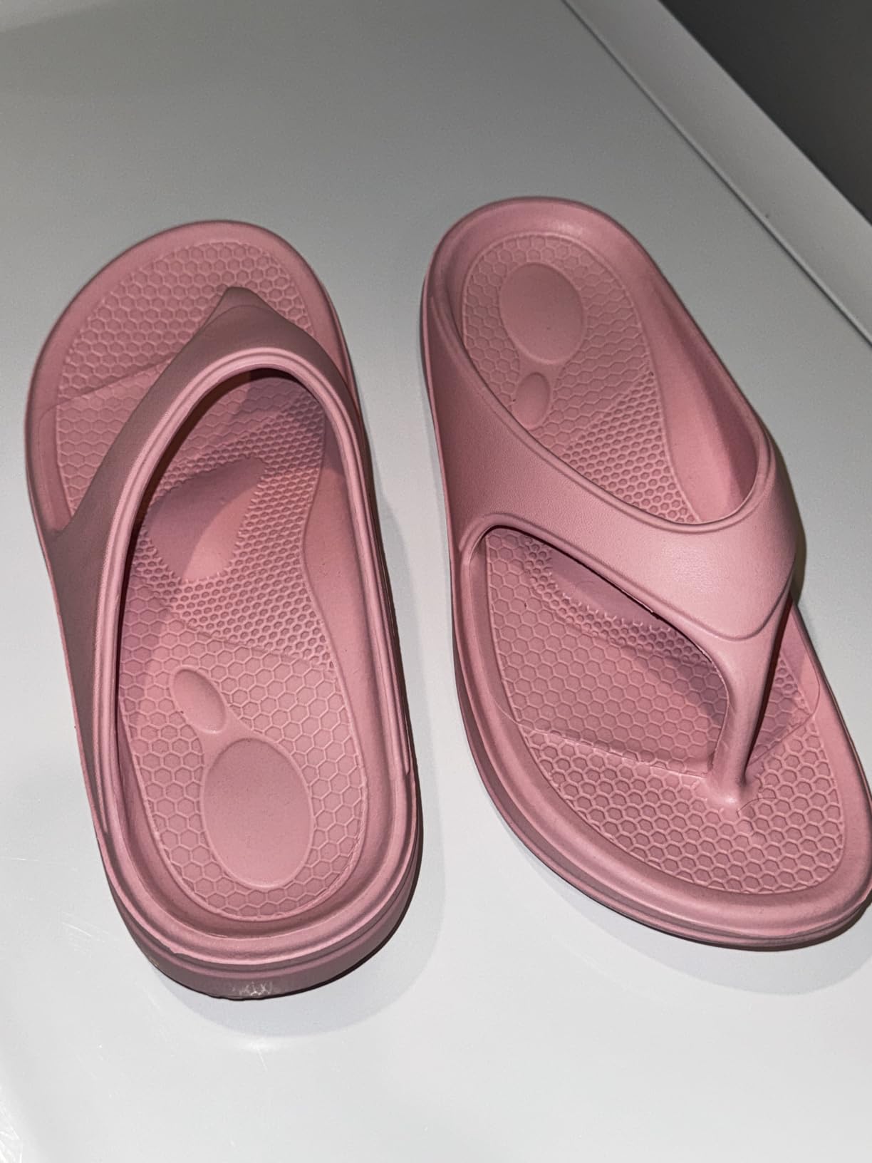 Oudizz Orthopedic Sandals Flip Flops for Women Arch Support Pillow Soft Recovery Thong Sandals Spa Summer Beach Cloud Slides customer photo 2
