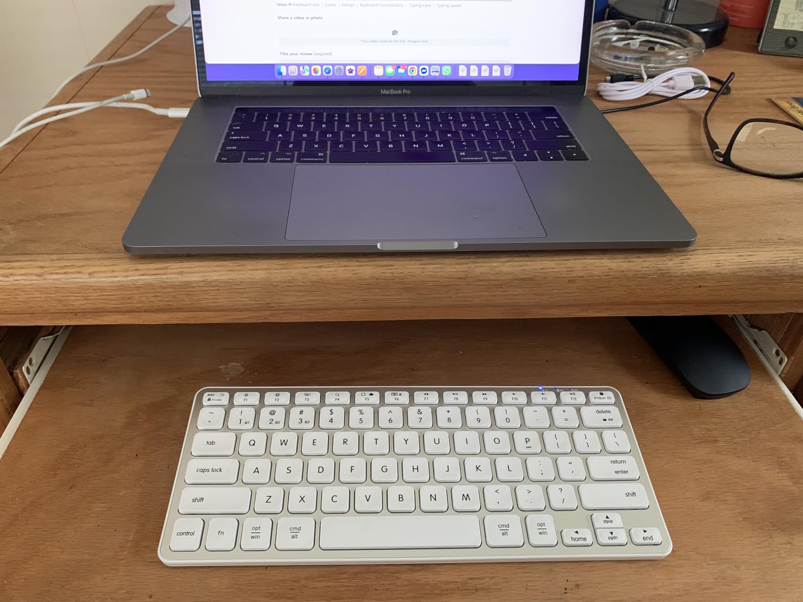 Macally Wireless Bluetooth Keyboard for Mac - Premium Multi Device Connectivity - Compatible Apple Keyboard for MacBook Pro/Air, iMac, Mac mini, iPad, Laptop, and PC customer photo 2