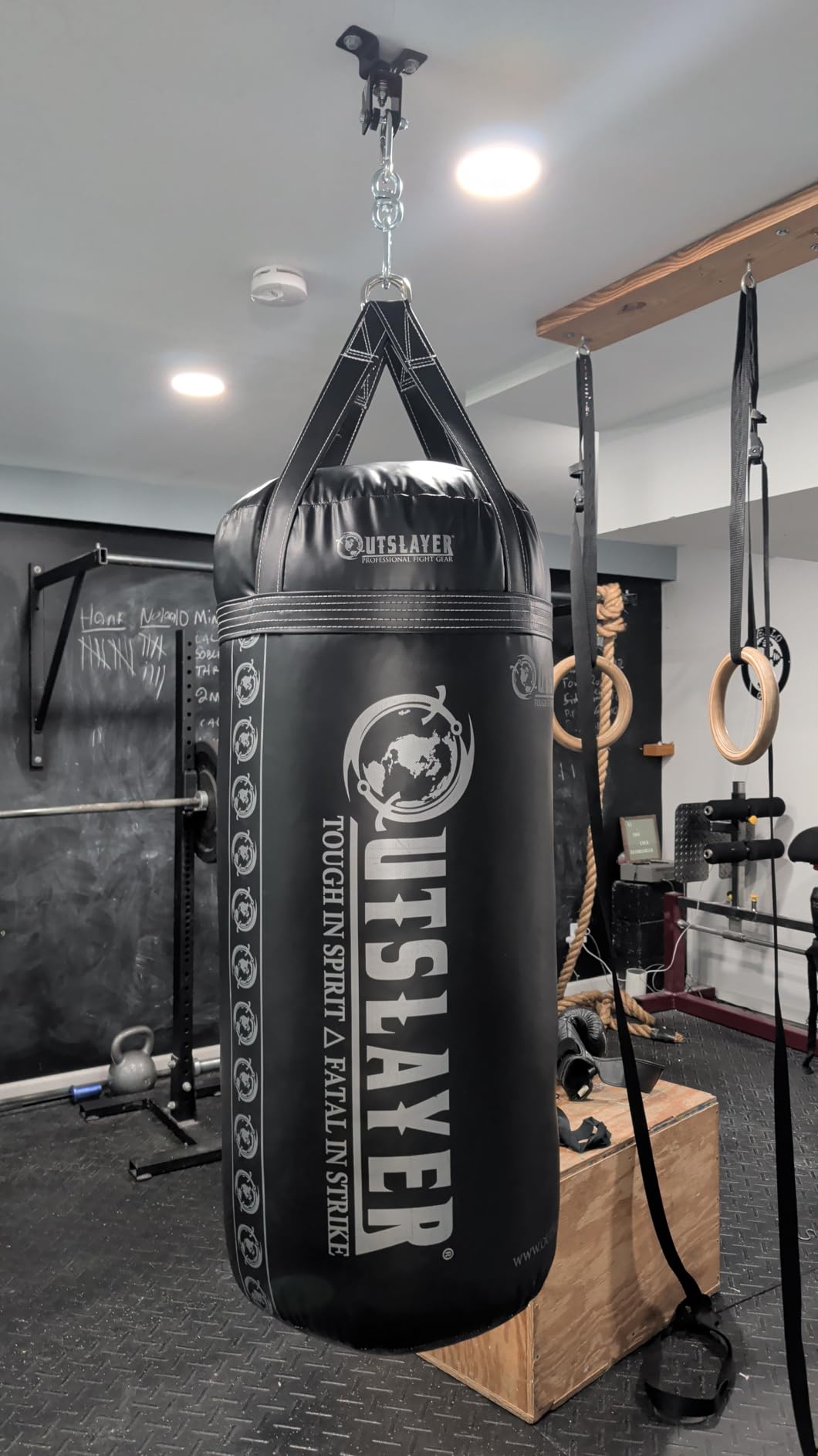 OutSlayer XXL 150 LB Heavy Boxing Punching Bag - Versatile Training for Mixed Martial Arts Wider Striking Area - USA Made customer photo 1