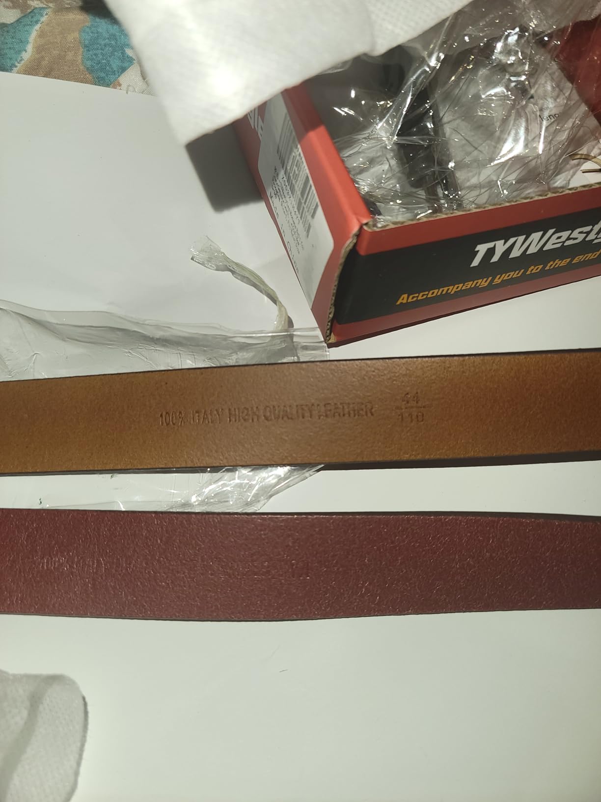 Women's Genuine Leather Belt Solid Brass Buckle customer photo 1