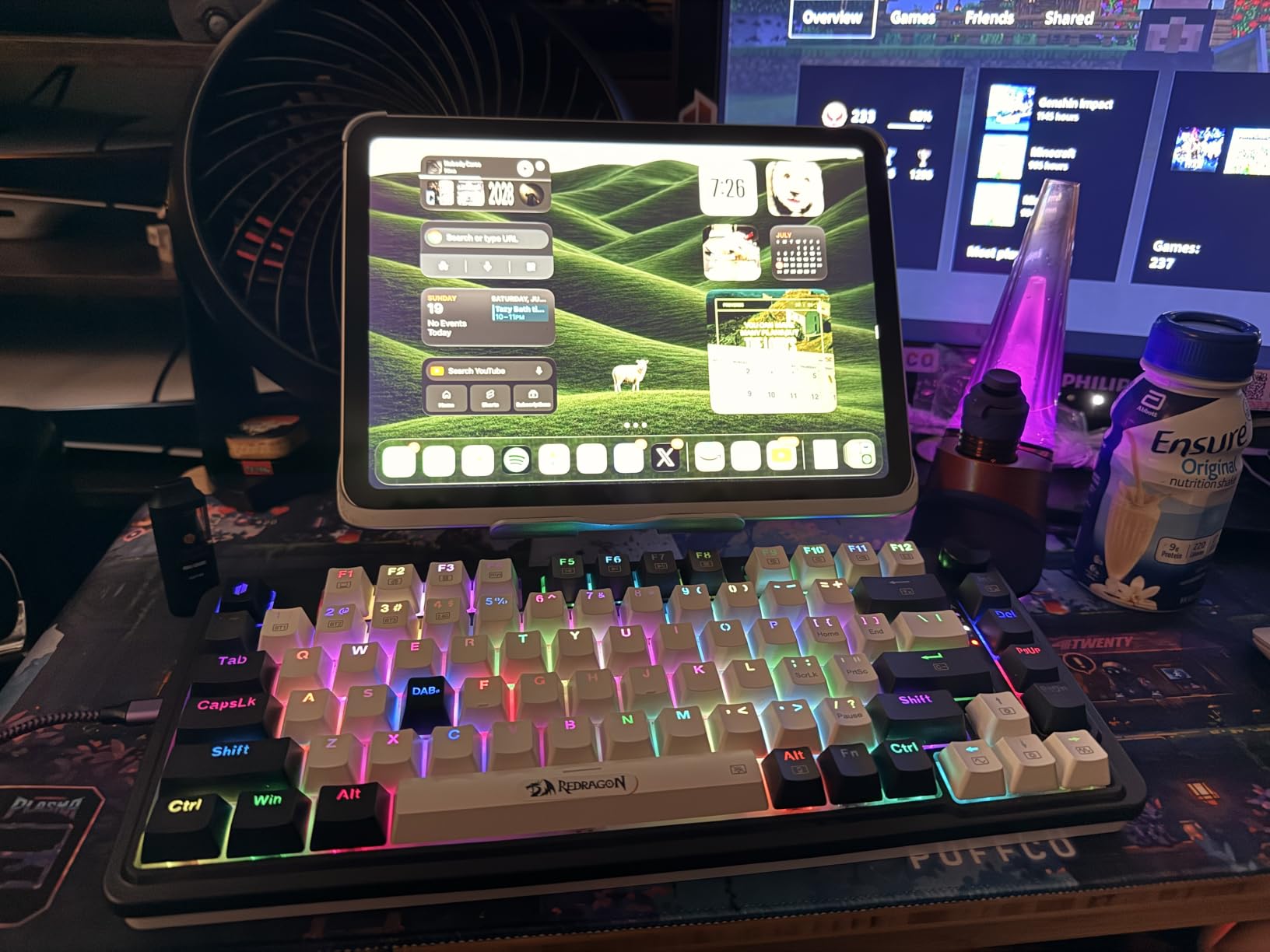 Redragon K673 PRO Wireless 81-Key RGB Gasket Gaming Keyboard, Scroll Knob customer photo 2