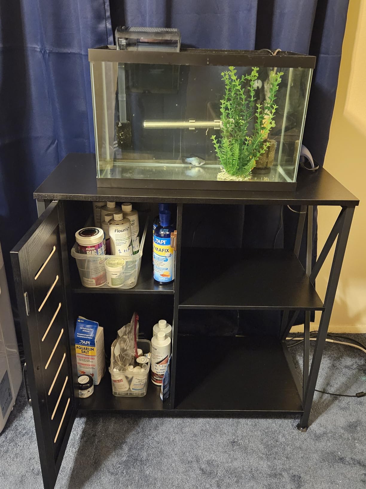 Herture 55-75 Gallon Fish Tank Stand, Reptile Tank Stand with Power Outlets customer photo 2