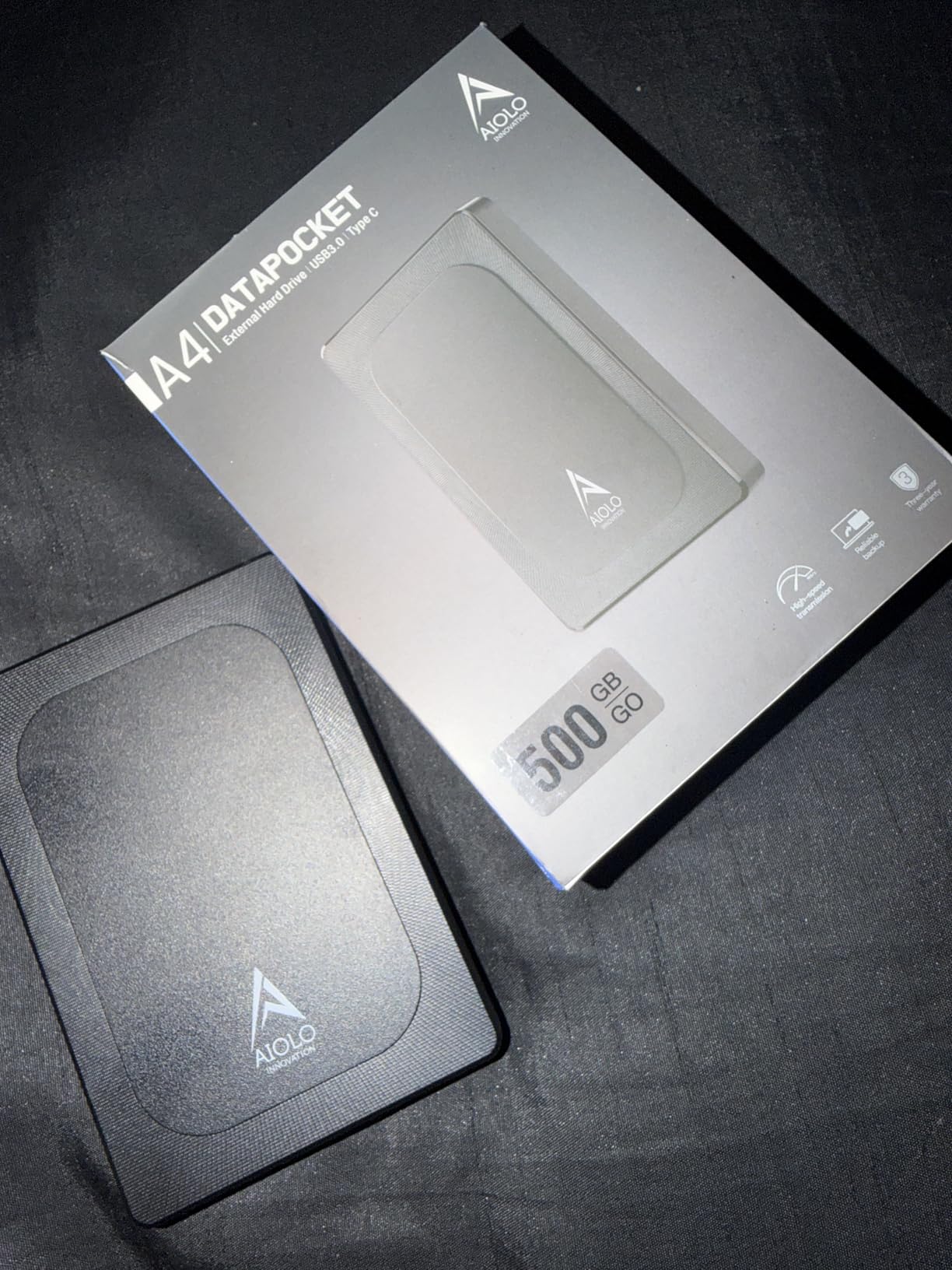 Aiolo Innovation 500GB External Hard Drive Ultra Slim Portable HDD-USB 3.0 for PC, Mac, Laptop, PS4, Xbox one,Xbox 360 HD-A4 customer photo 2