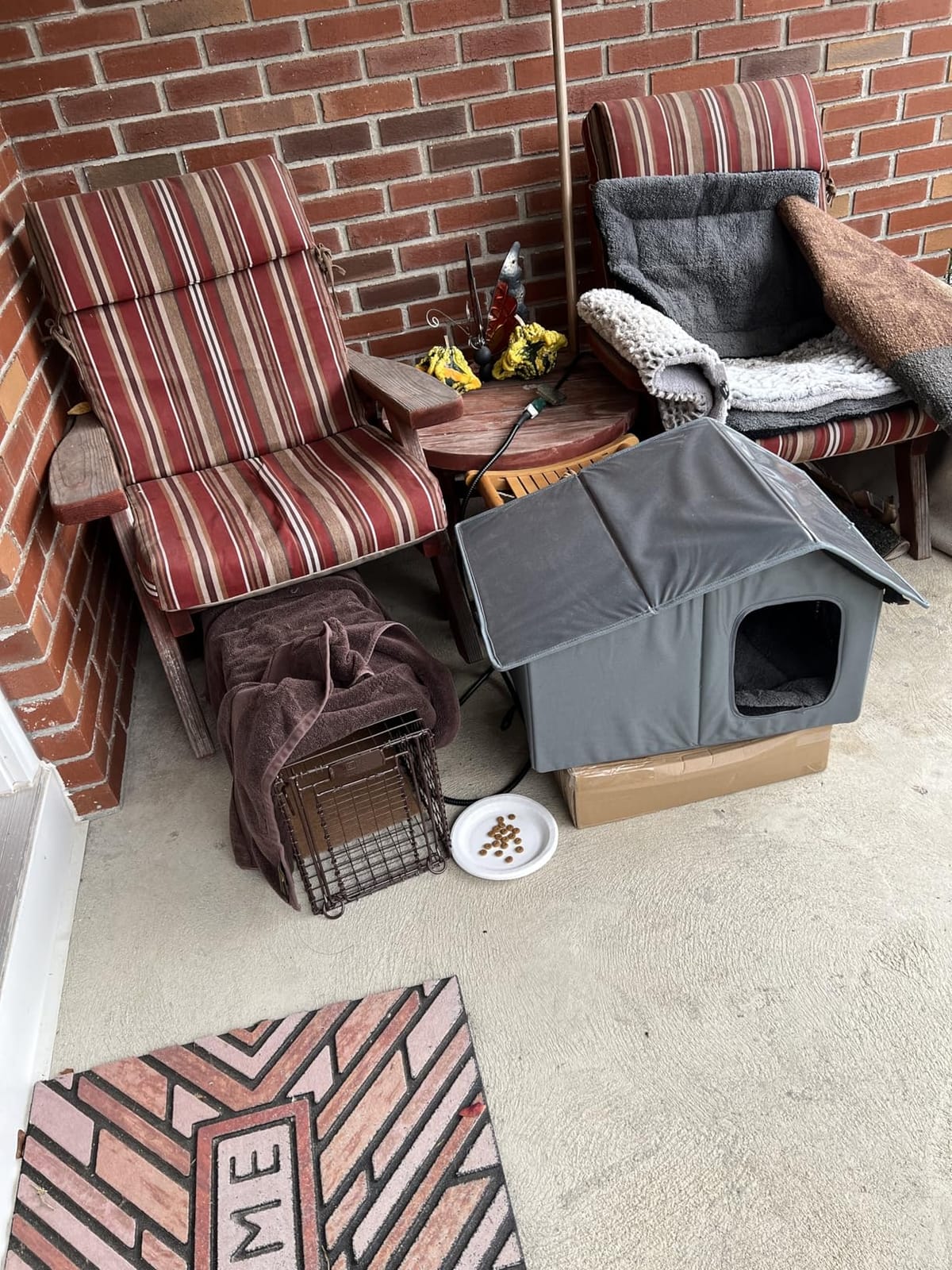 Weatherproof Heated Cat Houses for Outdoor Cats - Insulated Cat Shelter for Winter with Thermostatic Heating Pad and Escape Door, Warm Outside Pet House Gift for 1-2 Feral Cats (Medium) customer photo 2
