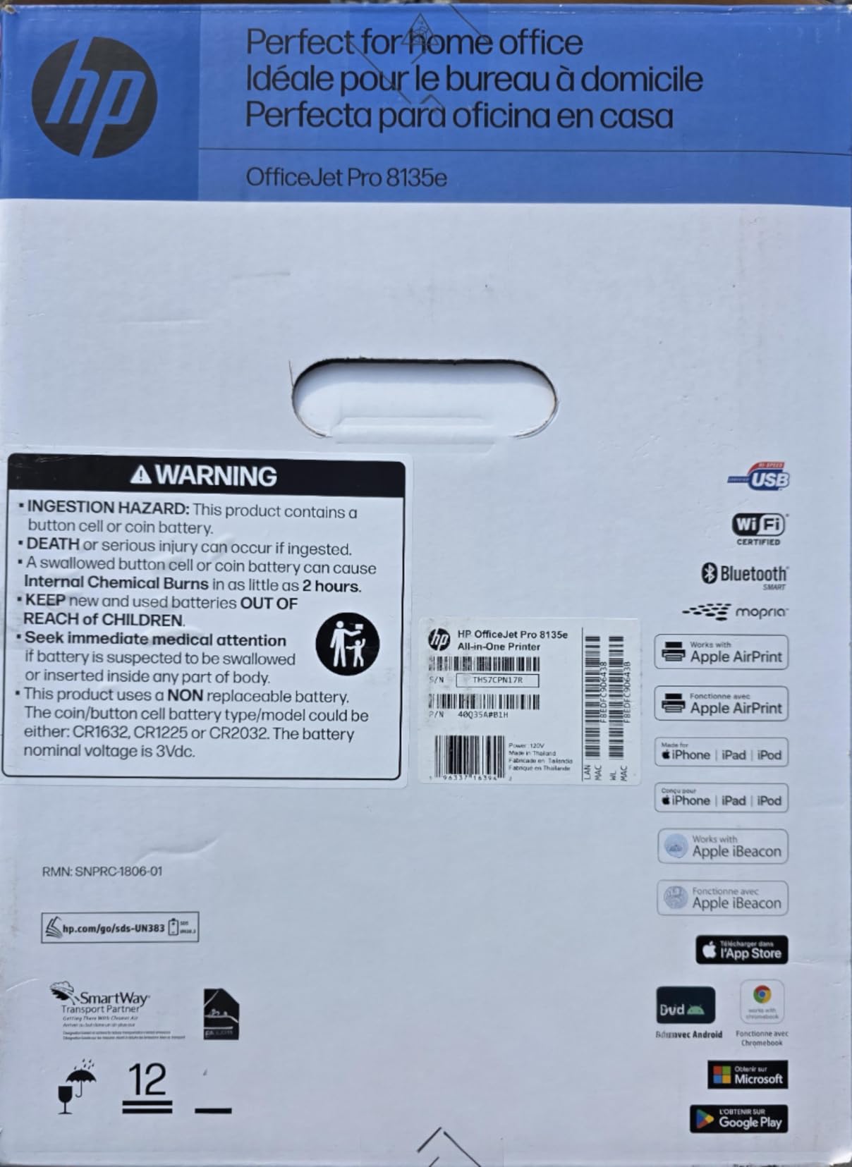 HP OfficeJet Pro 8135e Wireless All-in-One Color Inkjet Printer, Print, scan, Copy, fax, ADF, Duplex Printing Best-for-Home Office, 3 Month Instant Ink Trial Included, AI-Enabled (40Q35A) customer photo 2