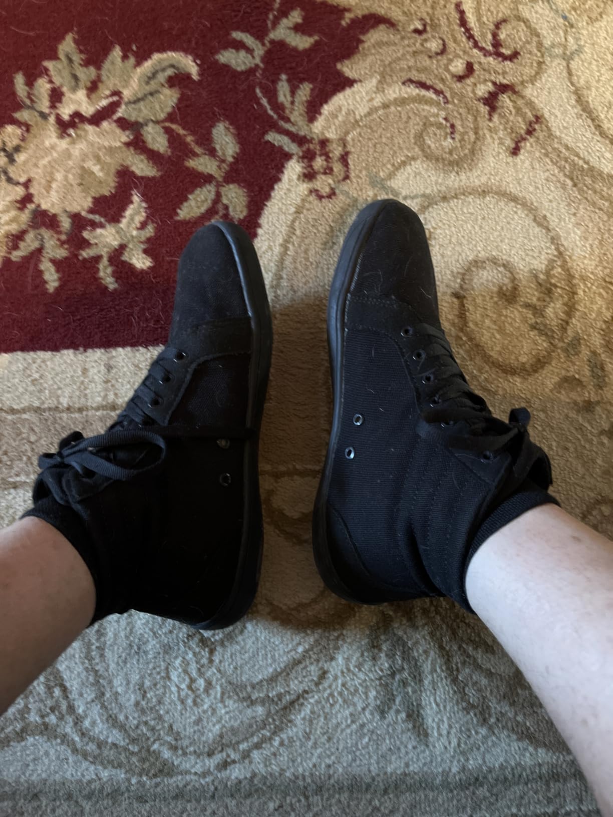 WHITIN Men's Wide Hi-Top Minimalist Barefoot Shoes with Ankle Support W823 customer photo 1