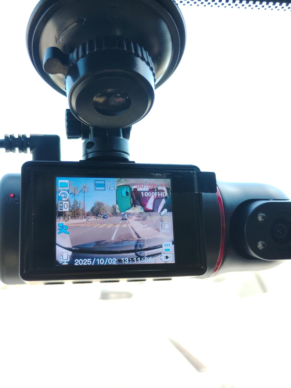 Dual Dash Cam Front and Inside with 64GB Card customer photo 2