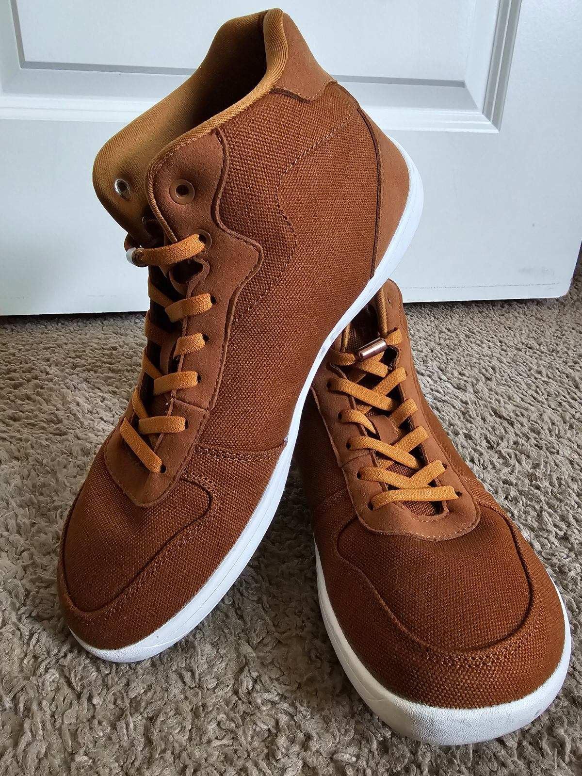 WHITIN Men's Wide Toe Box Zero Drop Barefoot High-Top Canvas Sneakers W822 customer photo 2