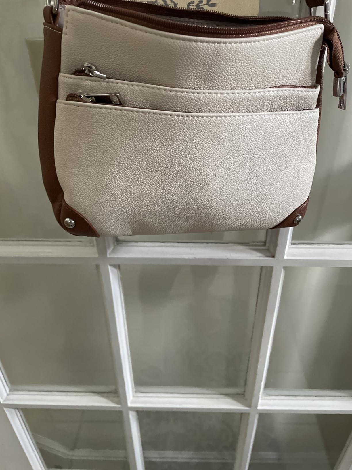 Crossbody Bags for Women, Medium Purses with Multi Zipper Pocket customer photo 1