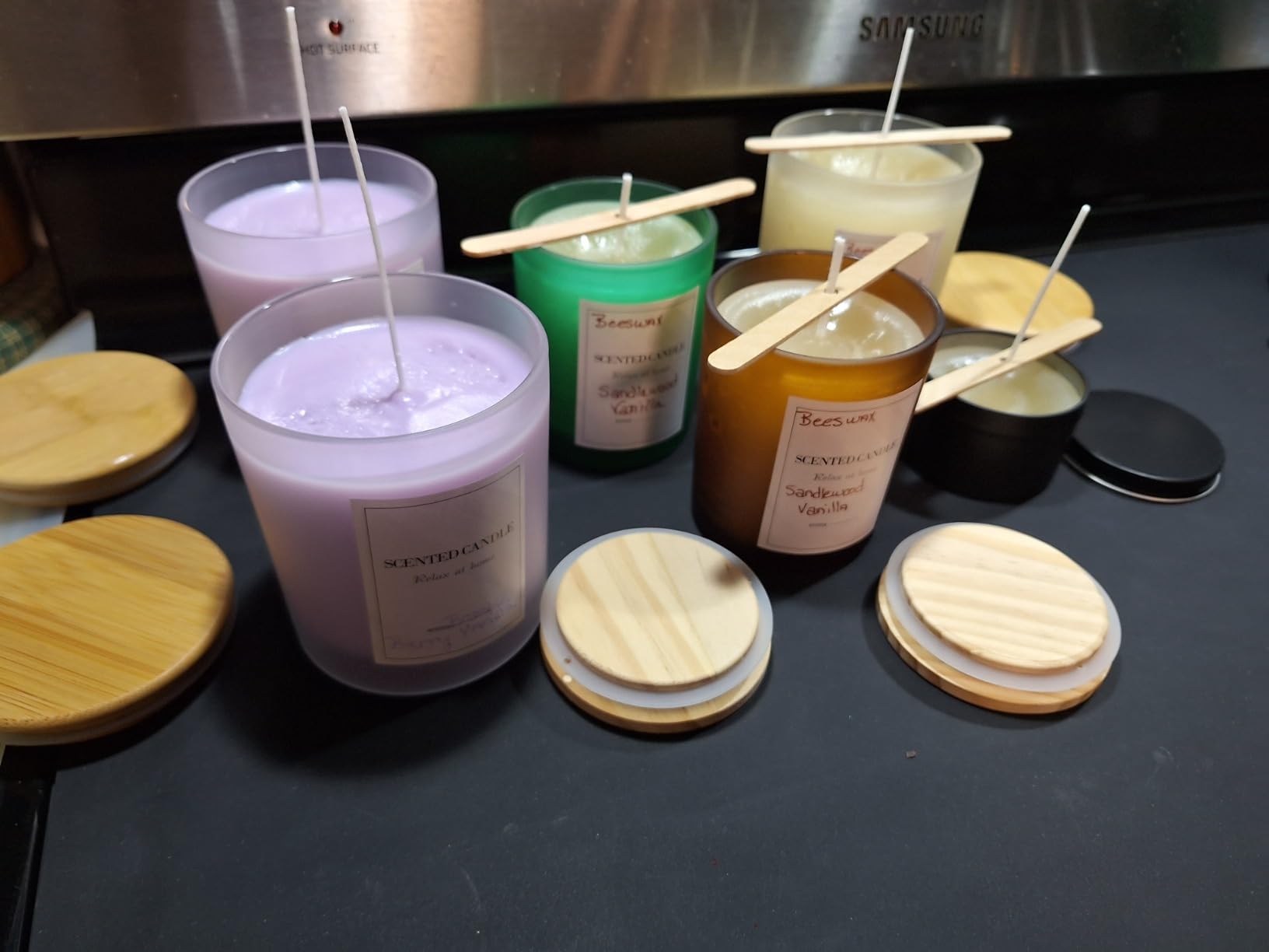 BBAXI Candle Making Kit with Hot Plate for Melting Wax with 2lb Soy Wax customer photo 2
