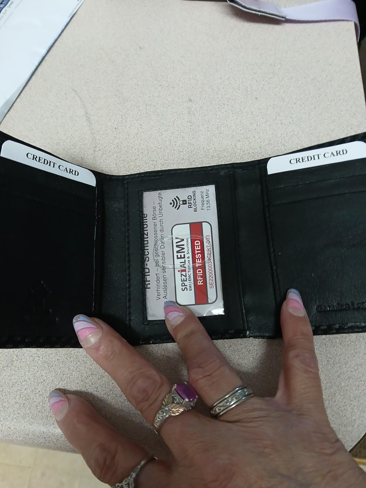 Real Leather Mens Trifold Wallet - RFID Slim Minimalist Front Pocket Gift customer photo 1