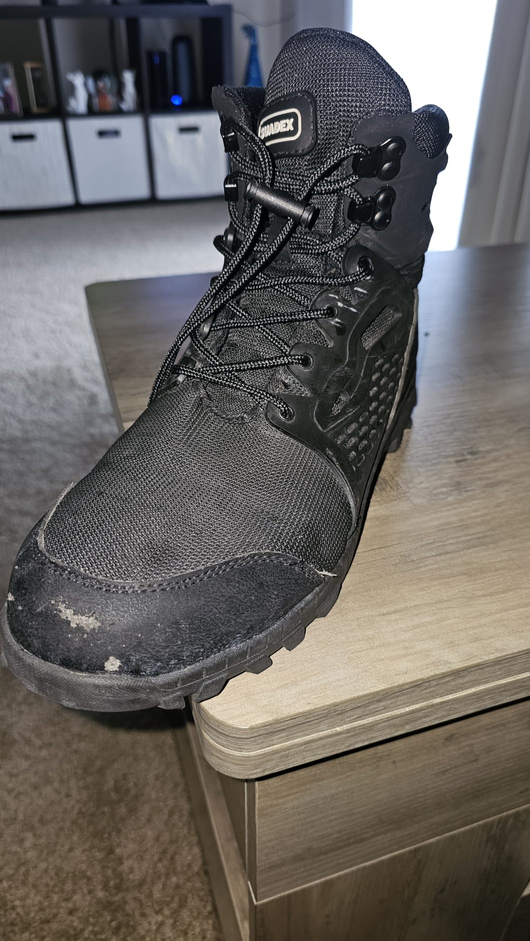 SUADEX Steel Toe Boots for Men Women Waterproof Arch Support Work Construction Indestructible Safety Boots customer photo 1