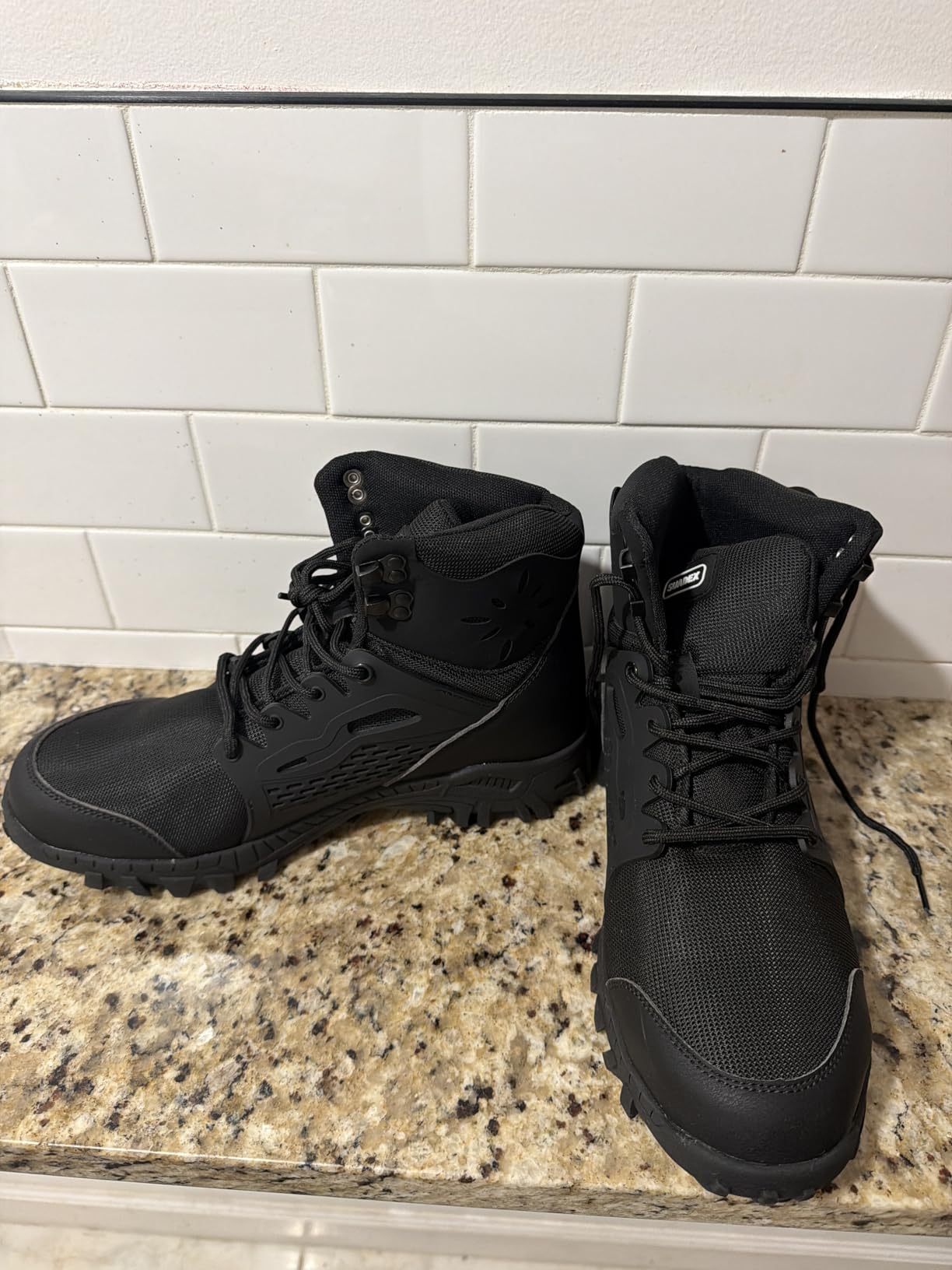 SUADEX Steel Toe Boots for Men Women Waterproof Arch Support Work Construction Indestructible Safety Boots customer photo 2