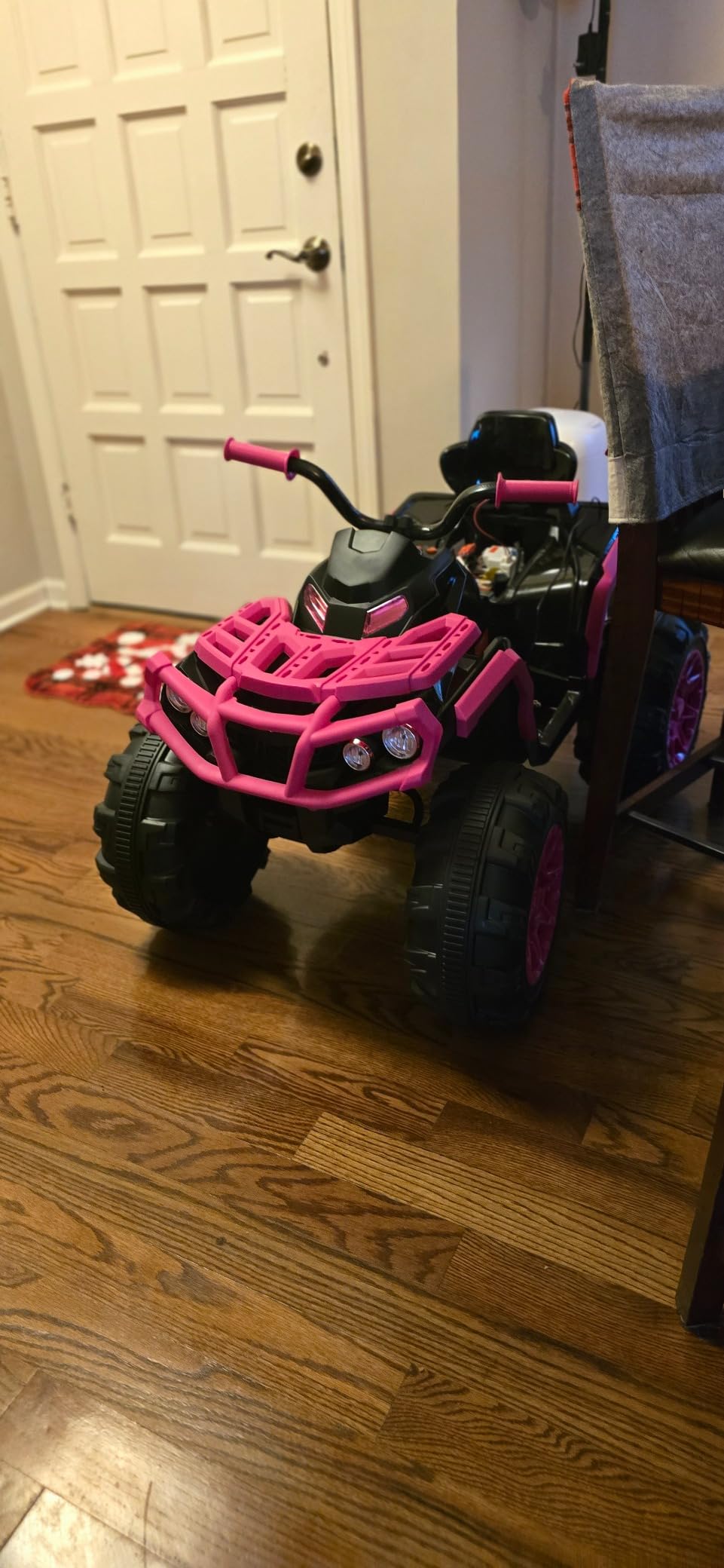 Best Choice Products 12V Kids Ride-On Electric ATV, 4-Wheeler Quad Car Toy w/Bluetooth Audio, 3.7mph Max Speed, Treaded Tires, LED Headlights, Radio - Hot Pink customer photo 1