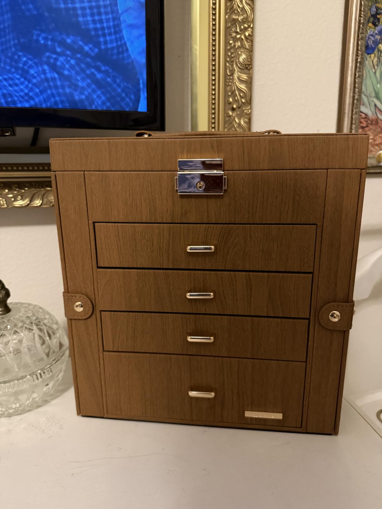 Homde Large Jewelry Box for Women: 5-Layer Organizer with Lock for Dresser customer photo 2