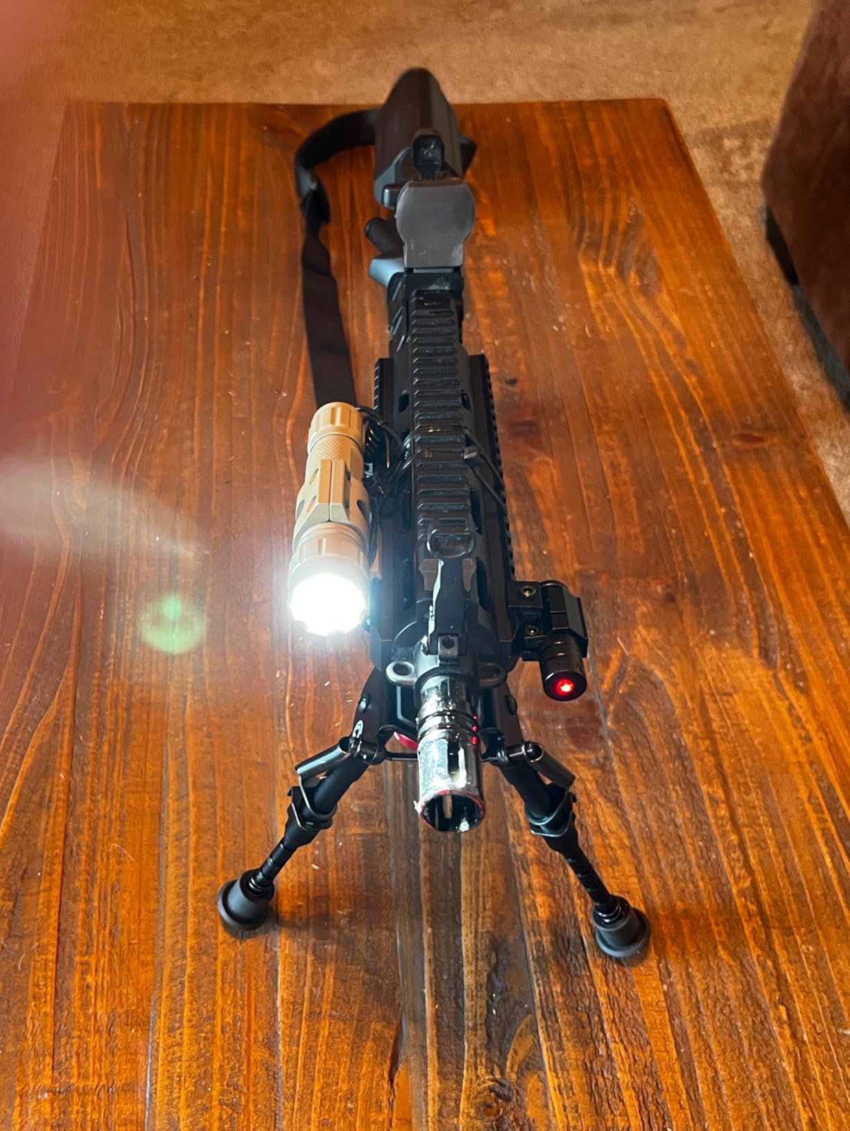 Full Set Airsoft AEG K418 Tactical RIS w/Adjustable Airsoft Stock - Battery, Charger, Red Dot Included customer photo 1