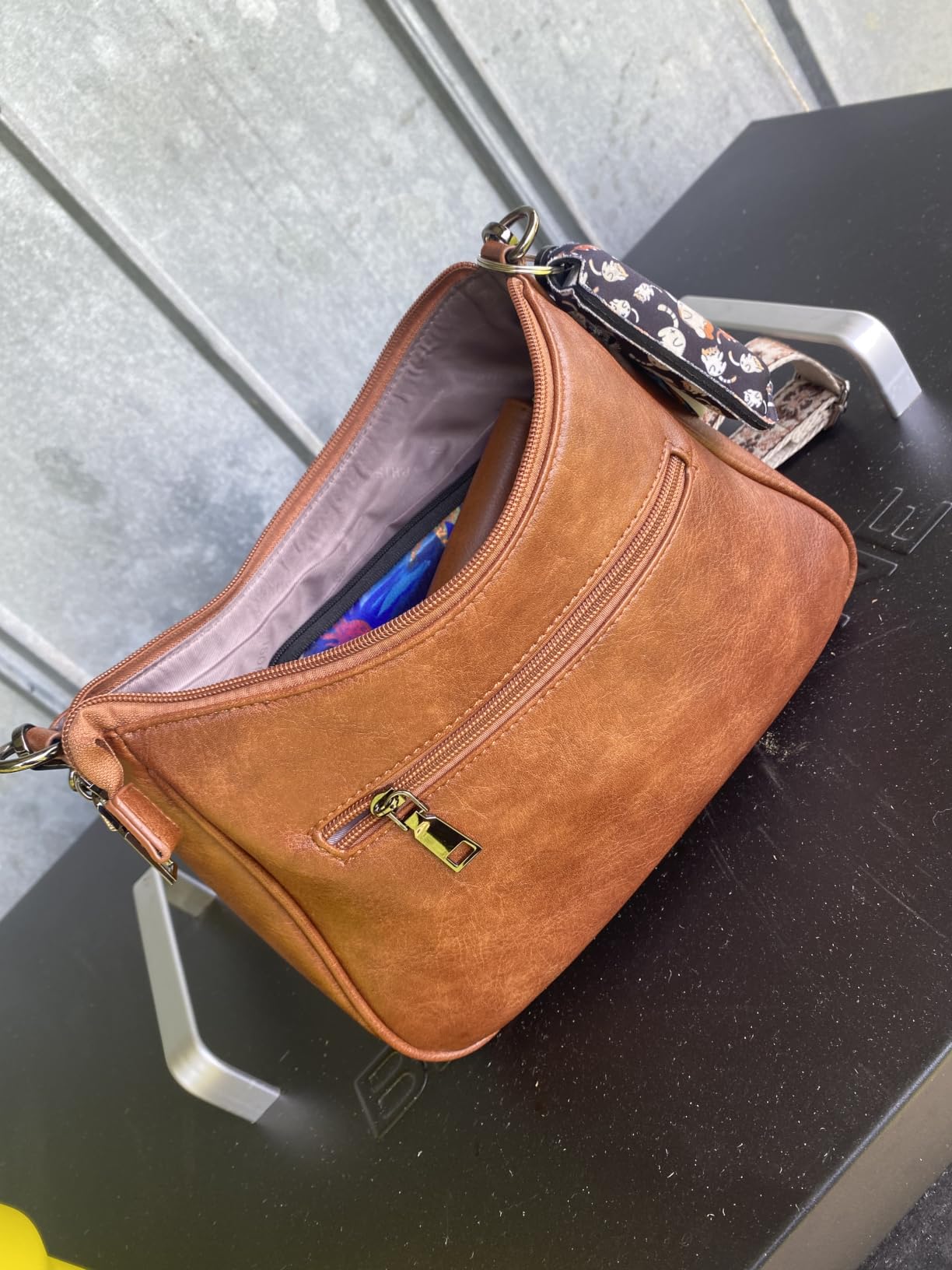 APHISON Trendy Leather Crossbody Purse, Women's Shoulder Handbag customer photo 1