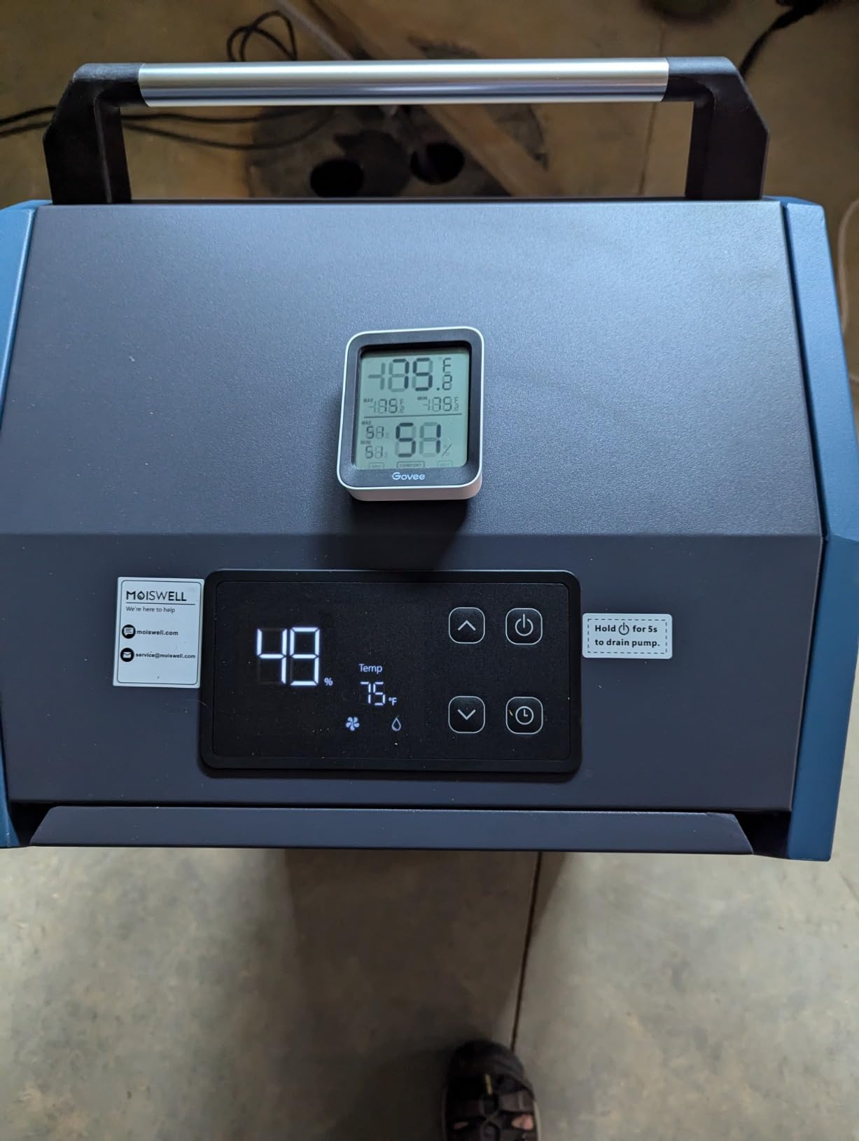 190 Pints Commercial Dehumidifier with Pump Heavy Duty for Basement | Timer customer photo 1