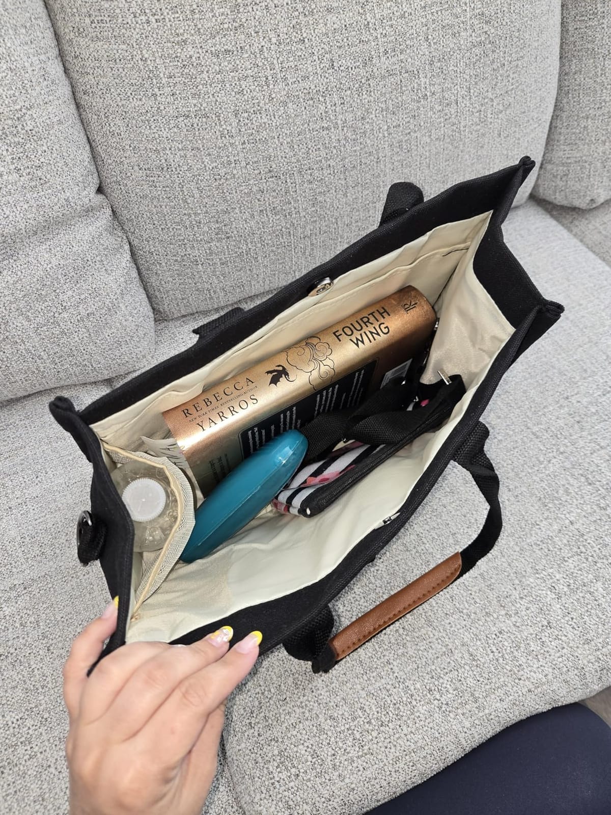 Canvas Tote Bag for Women, Women's Bags Crossbody Bags Work Laptop Tote Bag Large Handbags Purse for Travel Nurse Teacher customer photo 1