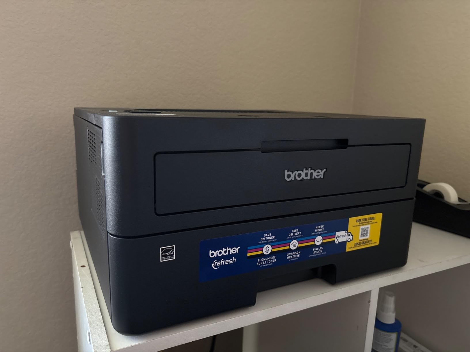 Brother HL-L2460DW Wireless Compact Monochrome Laser Printer with Duplex, Mobile Printing, Black & White Output | Includes Refresh Subscription Trial(1), Works with Alexa customer photo 1
