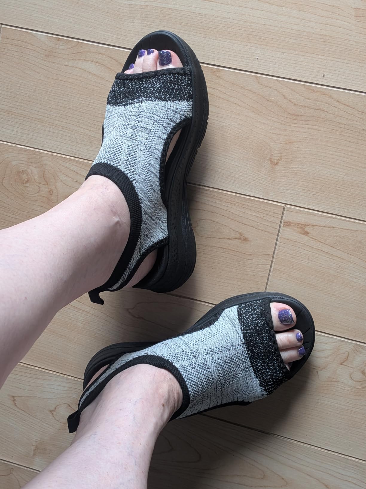 Women Walking Sandals Arch Support Orthotic Comfortable Plantar Fasciitis Non-slip Casual Open Toe Sport Sandals for Athletic Summer Beach customer photo 2