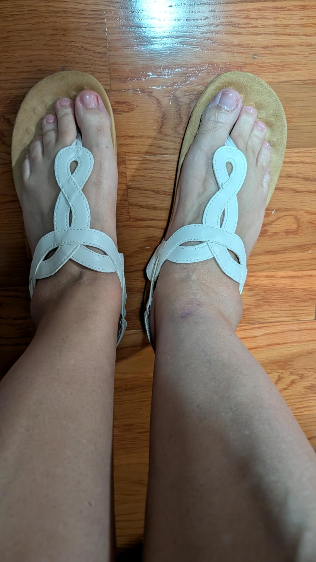 Athlefit Women's Orthopedic Flat Sandals with Arch Support customer photo 2