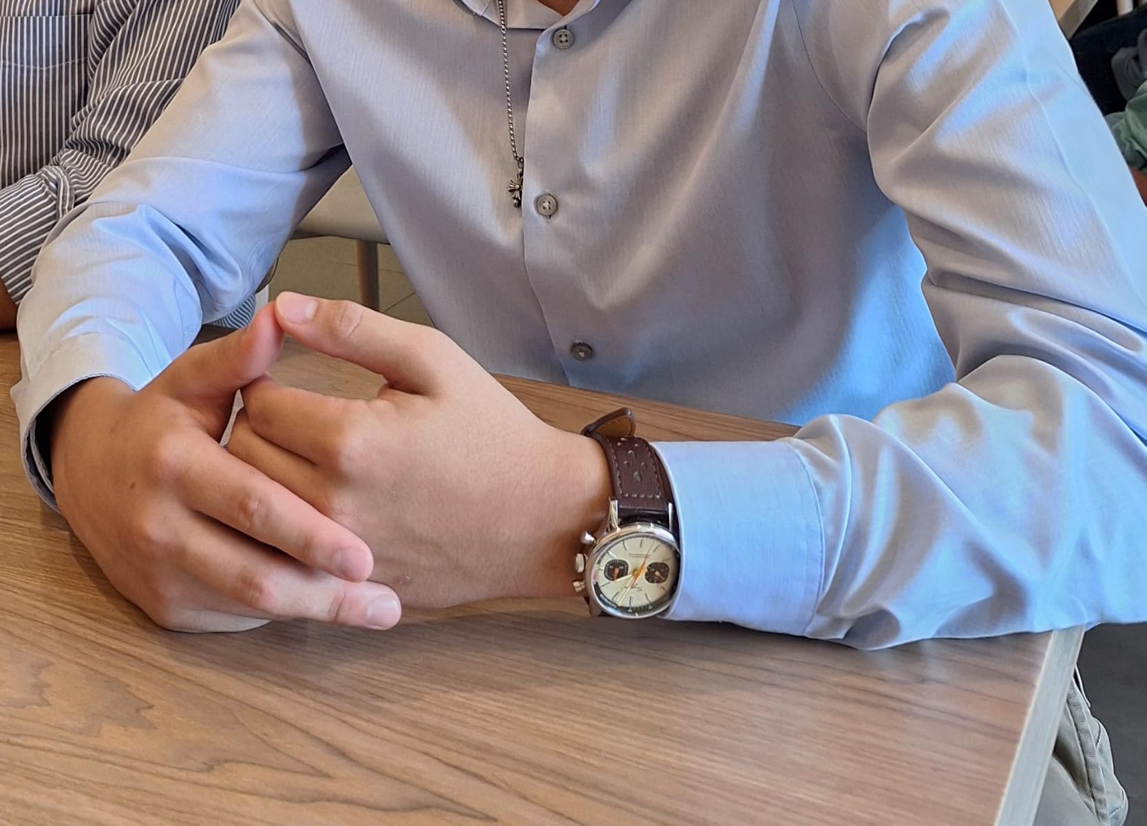 Sugess Chrono Hertiage SUCHP005Z Brown Racing Leather ST1901 Mechanical Chronograph Mens Wrist Pilot Watch Seagull 1963 customer photo 1