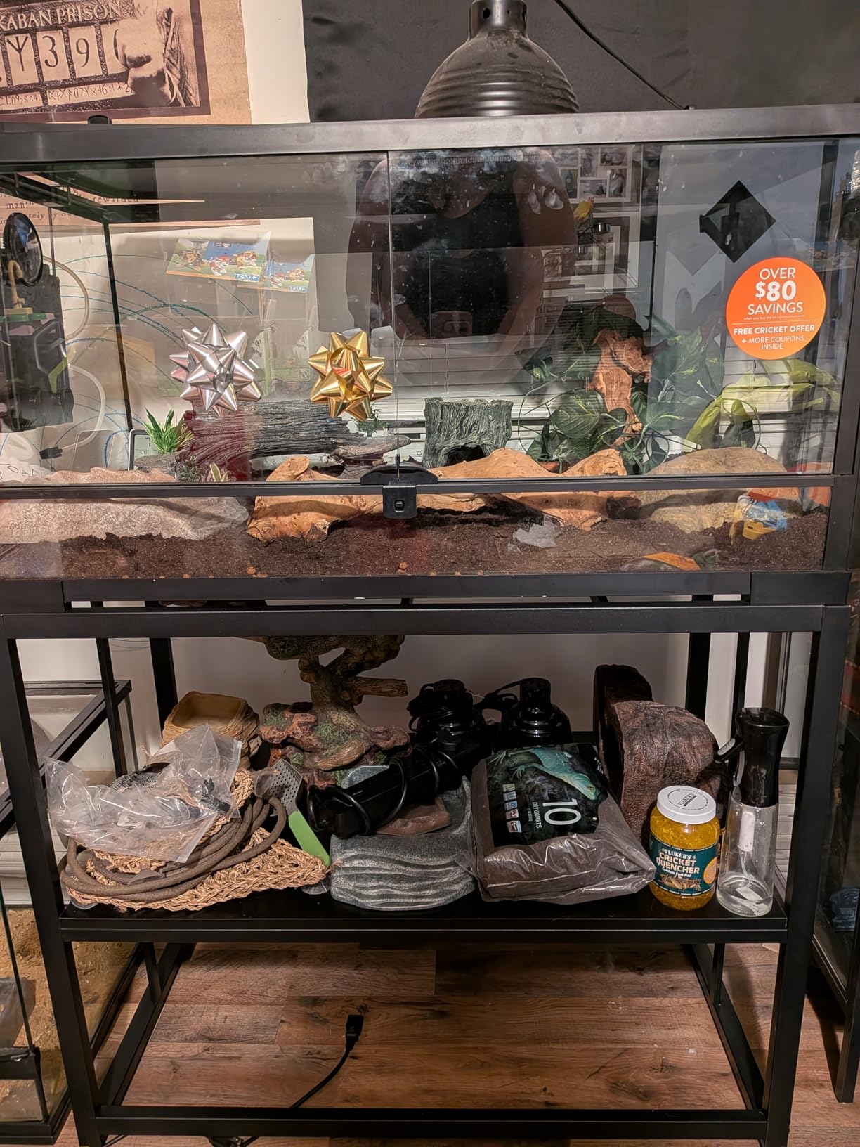 55-75 Gallon Fish Tank Stand, Aquarium & Terrarium Stand for Home Office customer photo 1
