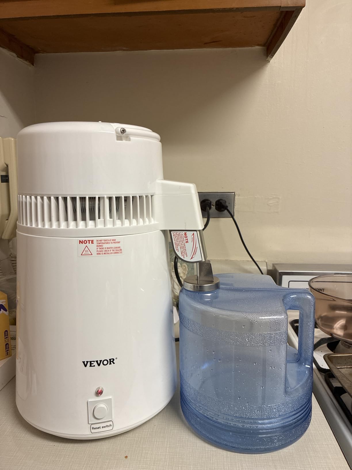 VEVOR 1.1 Gallon Water Distiller, 750W, BPA Free Container Countertop customer photo 2