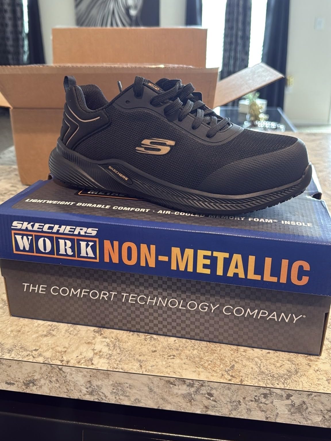 Skechers Women's Carbix Nia Comp Safety Toe | Work, Slip Resistant, Electrical Hazard, Carbon Nano Safety Toe, Air-Cooled Memory Foam customer photo 2